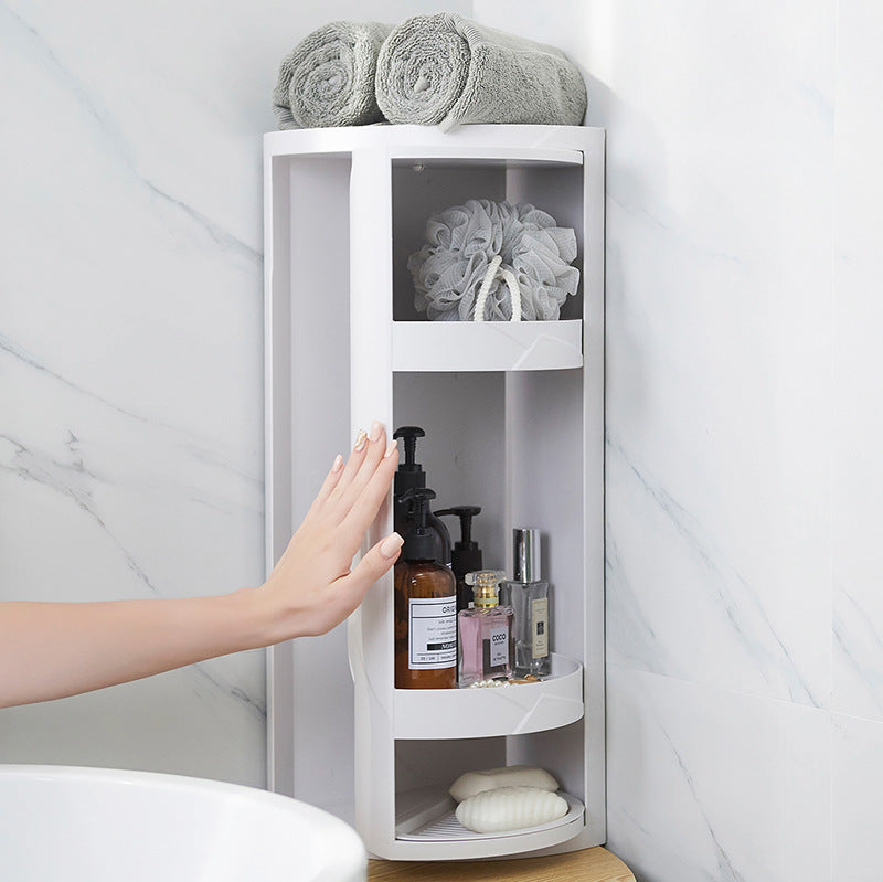 Bathroom storage rack punch-free wall-hanging