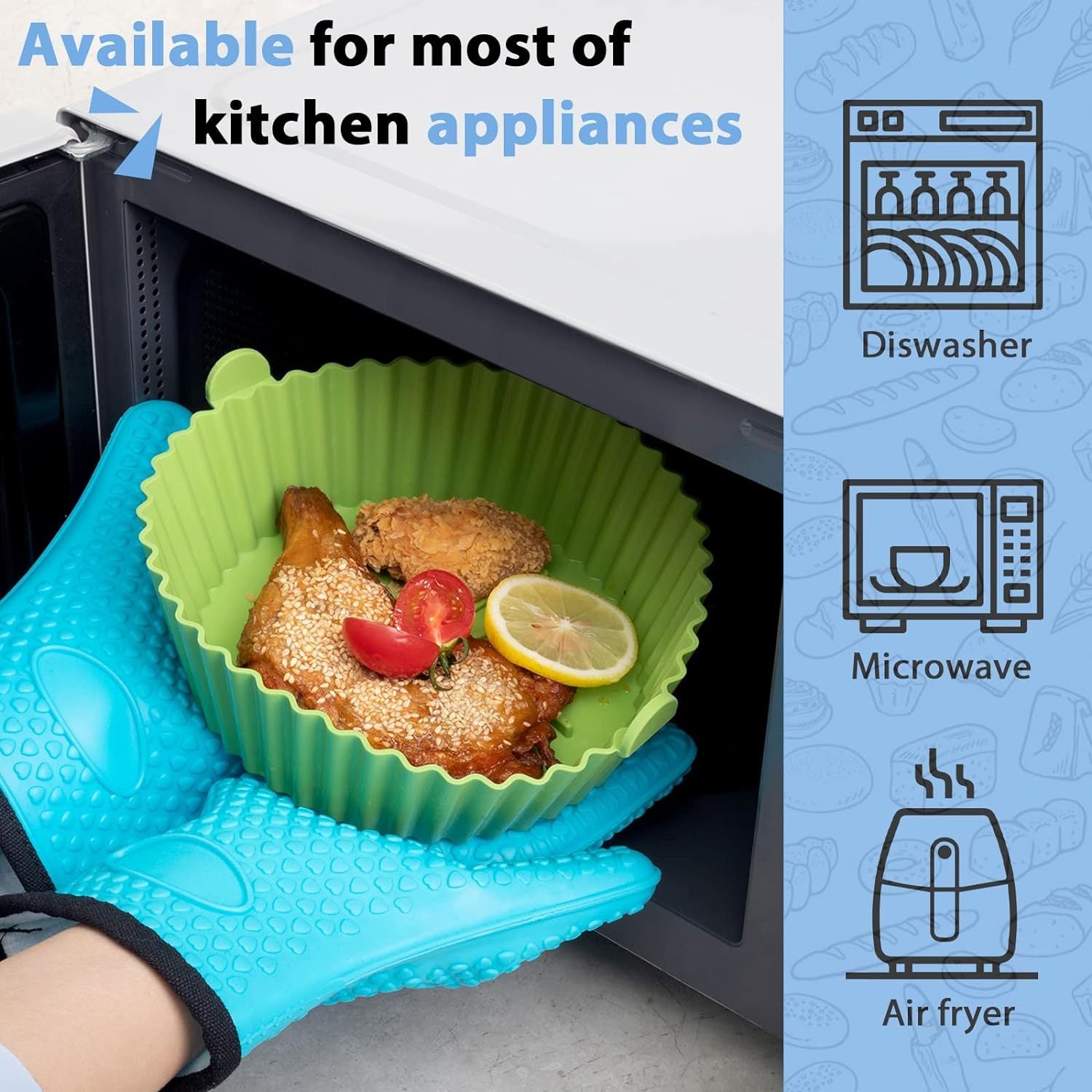 Silicone Air Fryer Liner Basket