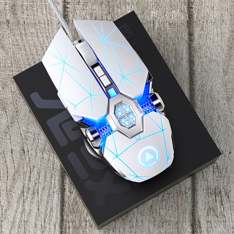 Silver eagle ghost shark gaming mechanical mouse