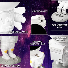 Astronaut Galaxy & Star Projector With Music Speaker