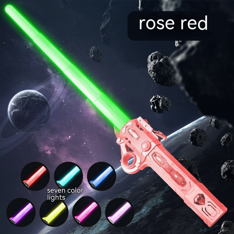 Laser Sword Two-in-one Luminous Toy Telescopic Light Stick