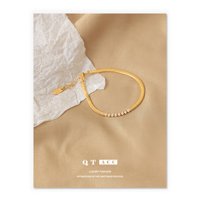 Brass gold plated/transparent  korean style retro