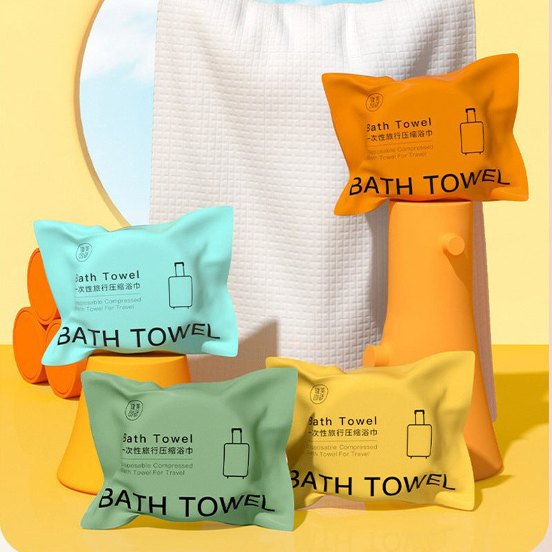 Bodybuilding creative compressed bath Towel