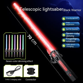 Laser Sword Two-in-one Luminous Toy Telescopic Light Stick