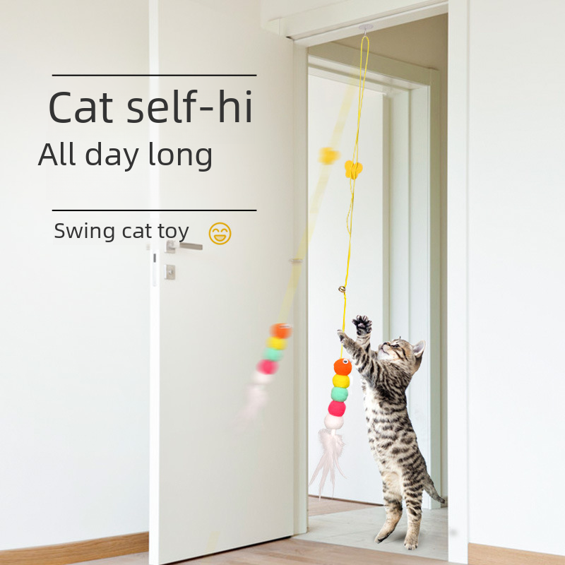 New swing hanging door toy felt